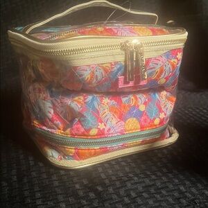 Tropical travel cosmetic toiletry bags